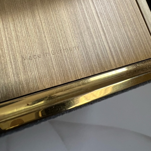 Tiffany & Co. Brass Quartz Desk Clock Battery Operated Made in Germany - Picture 8 of 16